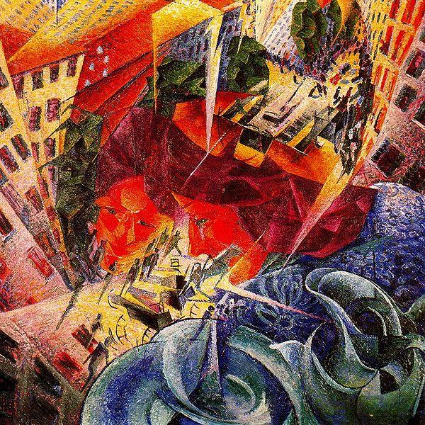 Umberto Boccioni Visioni simultanee oil painting image